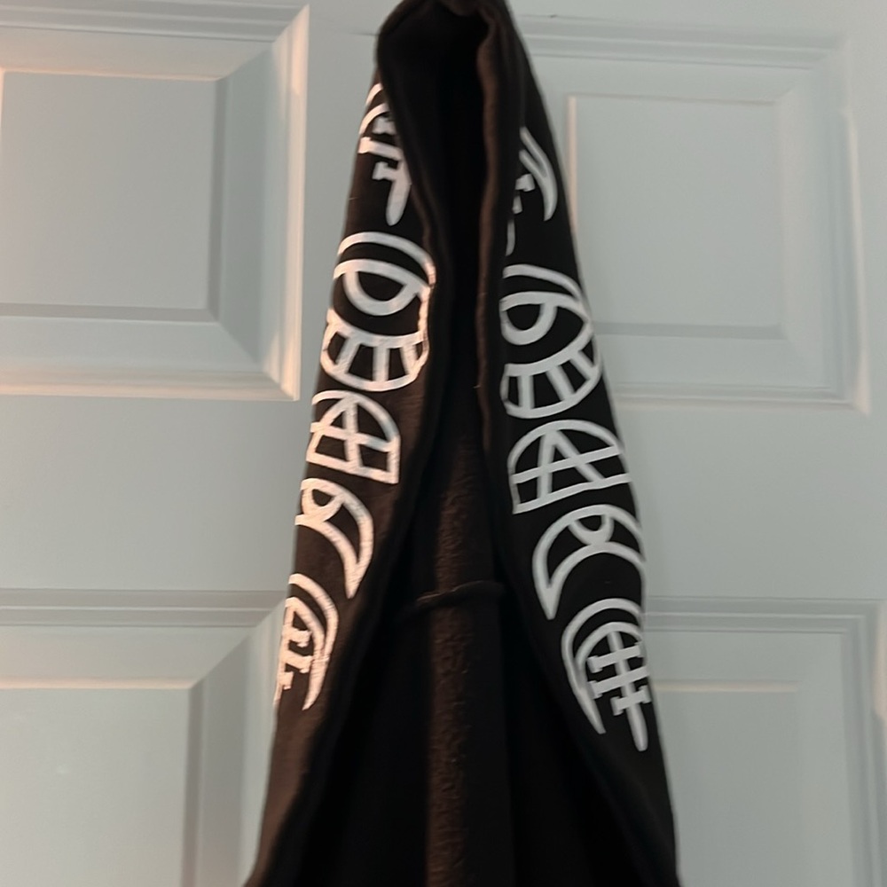 🧿 EVIL EYE 🪬 MOON 🌚 WICCAN CARDIGAN🧙🏻‍♀️🐈‍⬛sz.MEDIUM - Picture 8 of 13